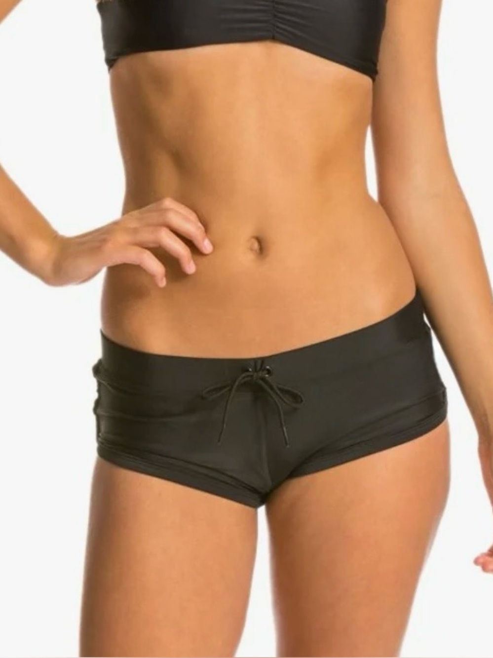 BODY GLOVE Black Swim Smoothies Boyshorts Bikini Bottom Size XS